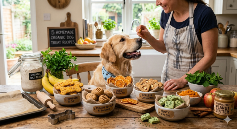 5 Homemade Organic Dog Treat Recipes Your Pet Will Love