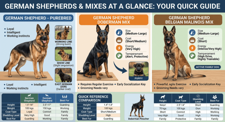 German Shepherds & Mixes at a Glance