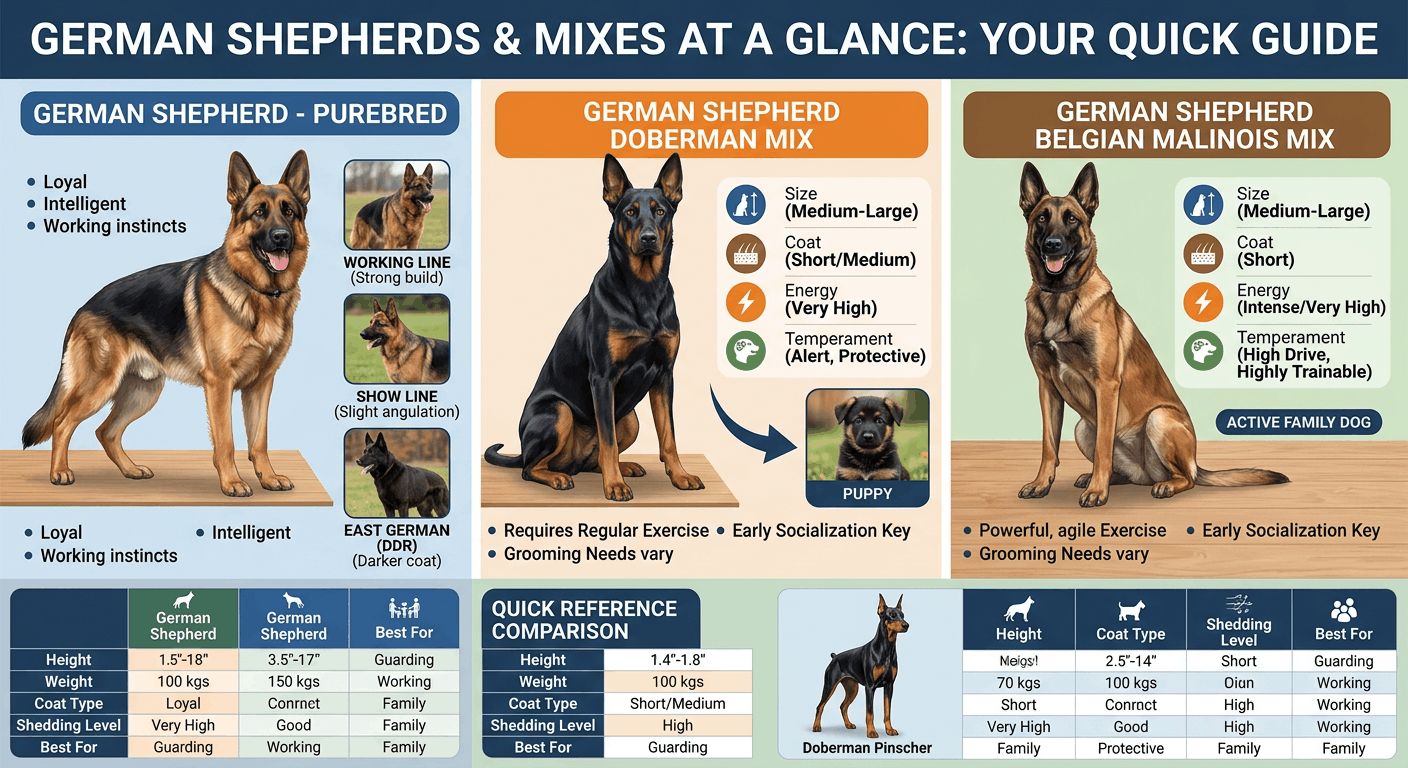 German Shepherds & Mixes at a Glance