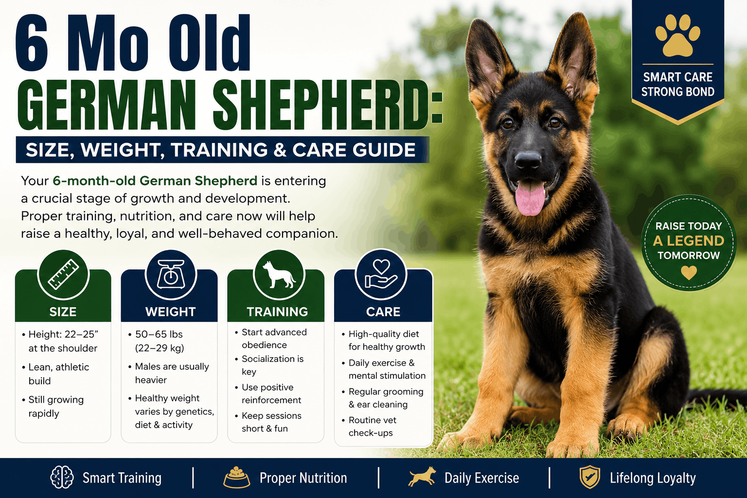 Mo Old German Shepherd Size, Weight, Training & Care Guide
