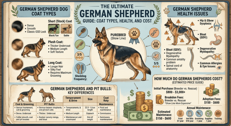 The Ultimate German Shepherd Guide Coat Types, Health, and Cost