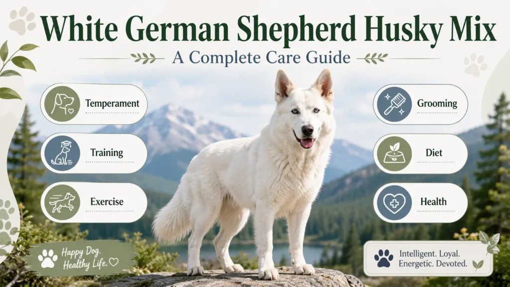 White German Shepherd Husky Mix A Complete Care Guide