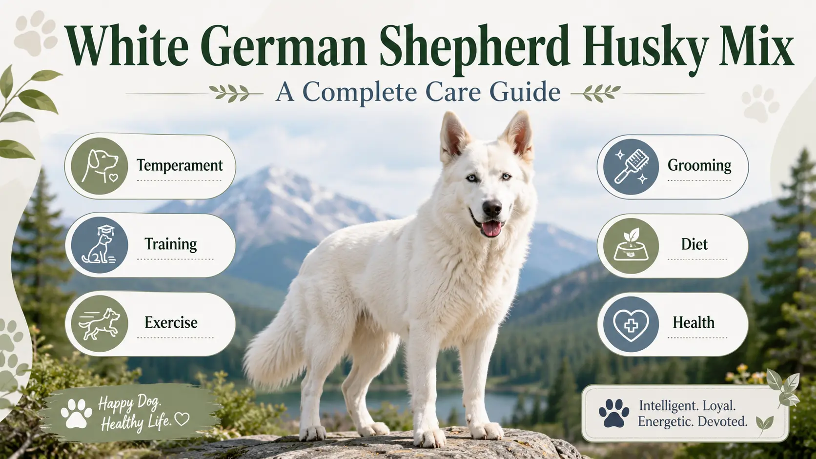 White German Shepherd Husky Mix A Complete Care Guide