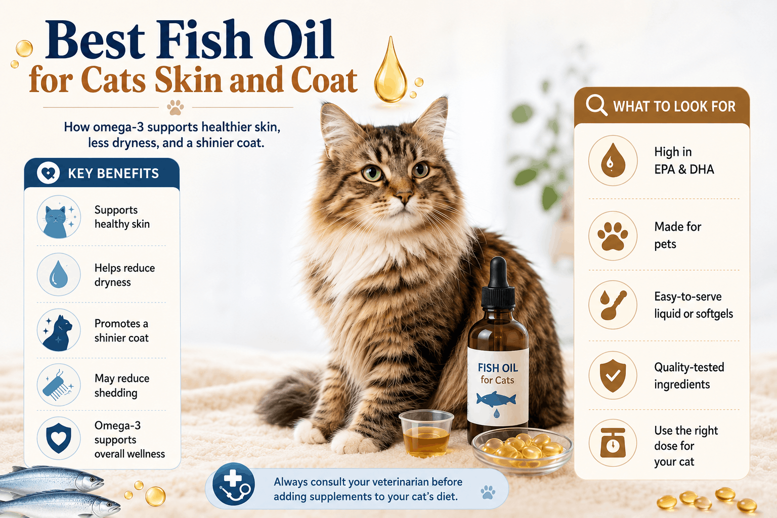 Best Fish Oil for Cats Skin and Coat