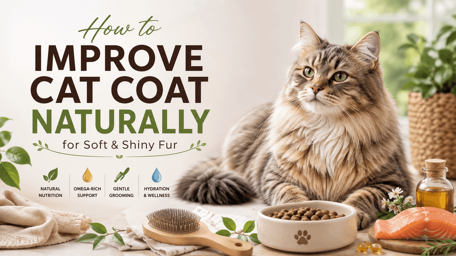 How to Improve Cat Coat Naturally for Soft & Shiny Fur