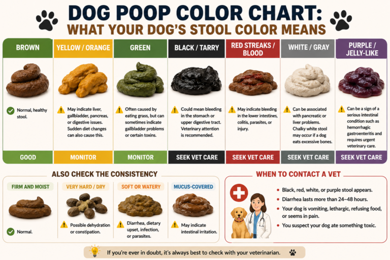 Dog Poop Color Chart What Your Dog's Stool Color Means