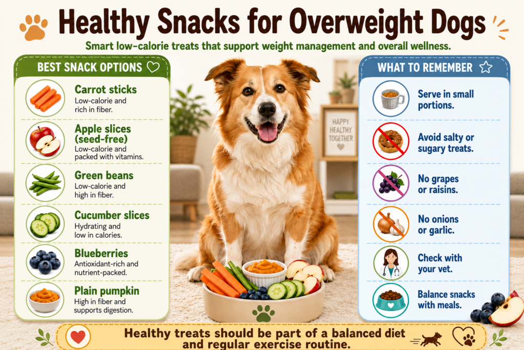 Healthy Snacks for Overweight Dogs
