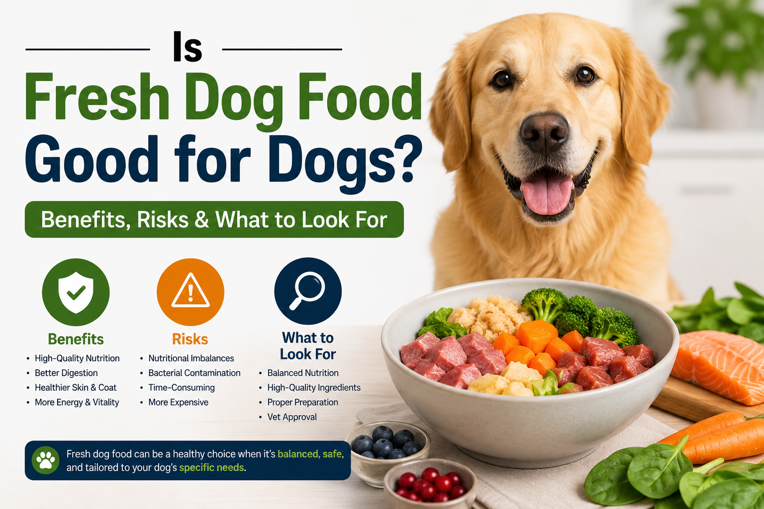 Is Fresh Dog Food Good for Dogs Benefits Risks & What to Look For