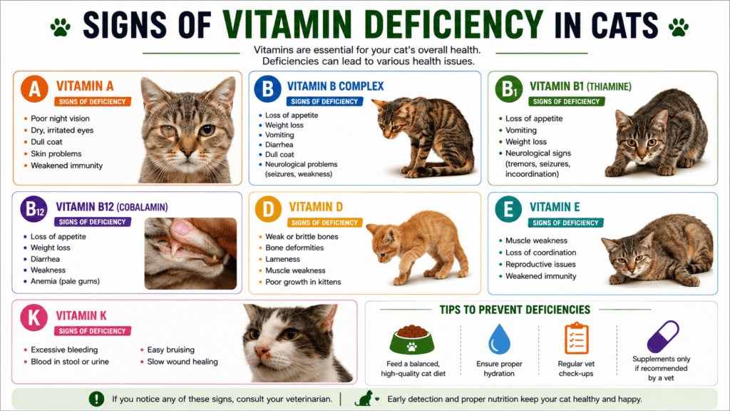 Signs of Vitamin Deficiency in Cats