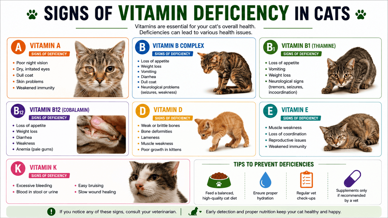 Signs of Vitamin Deficiency in Cats