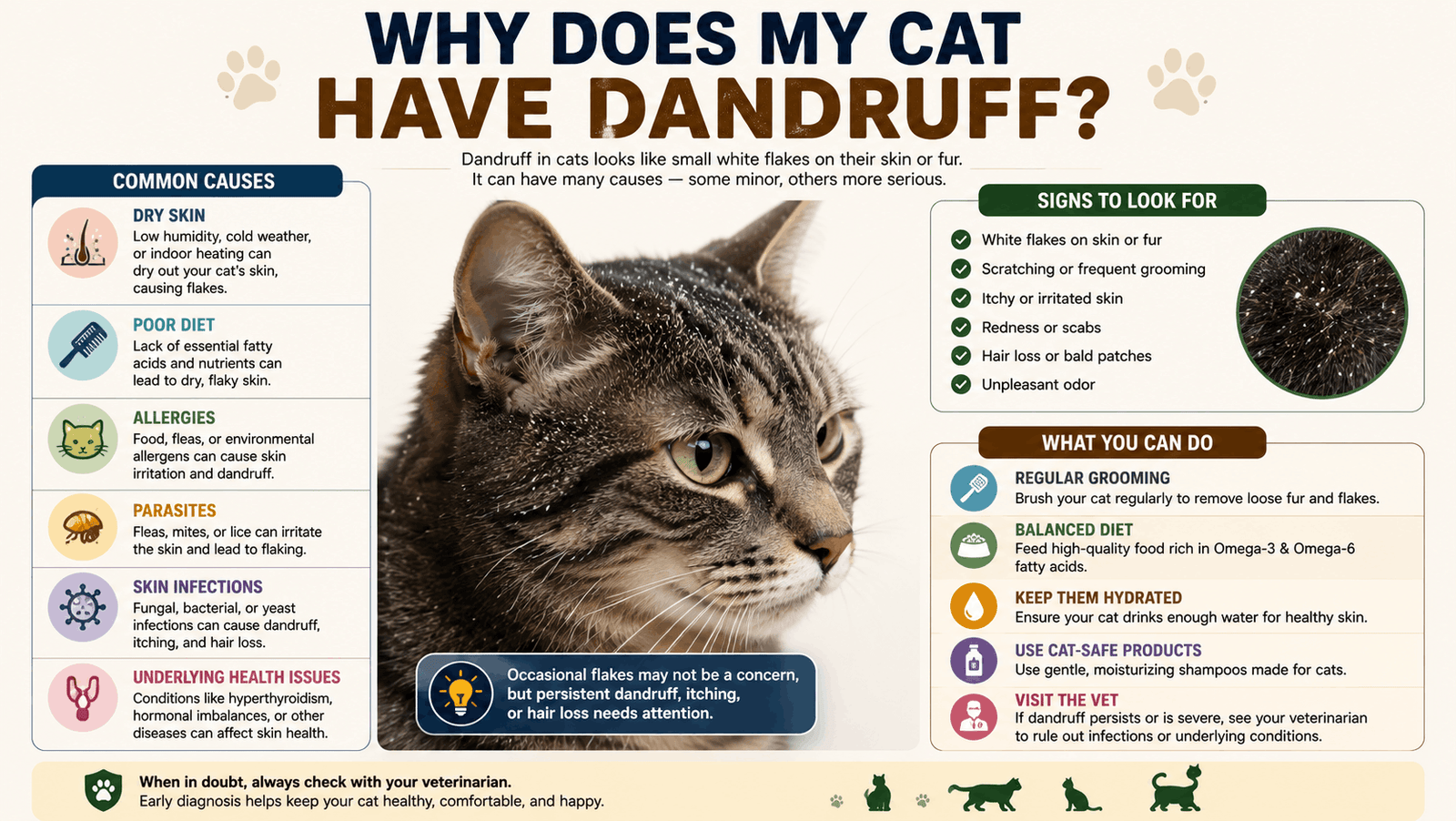 Why Does My Cat Have Dandruff