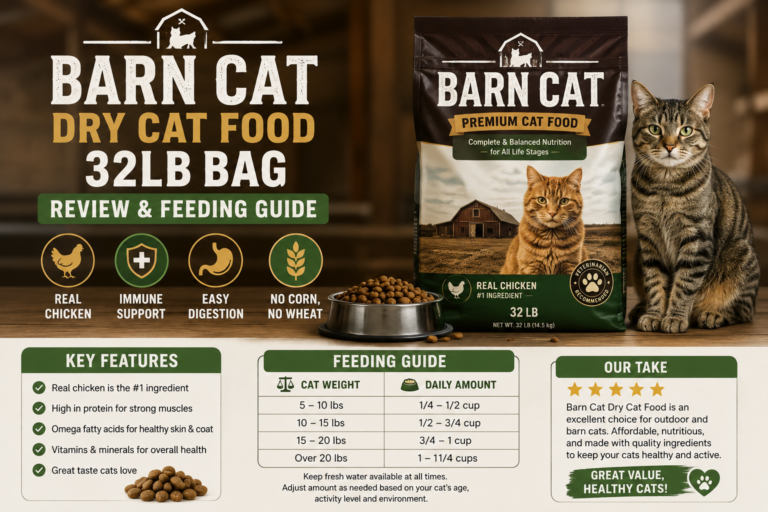Barn Cat Dry Cat Food 32lb Bag Review and Feeding Guide