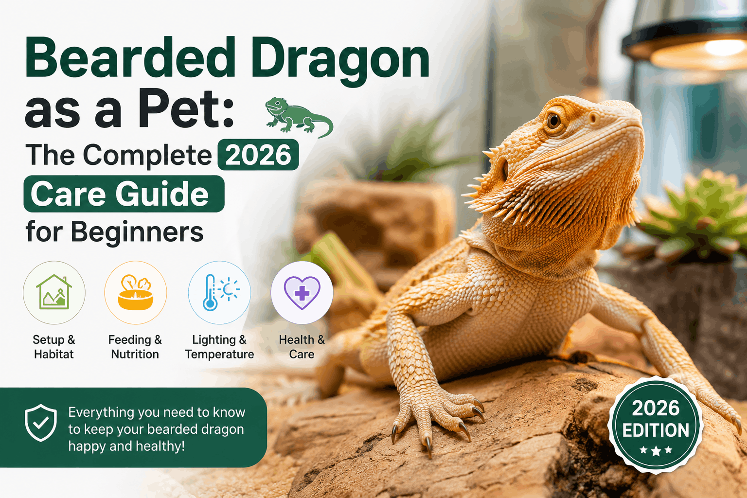 Bearded Dragon as a Pet: The Complete 2026 Care Guide for Beginners