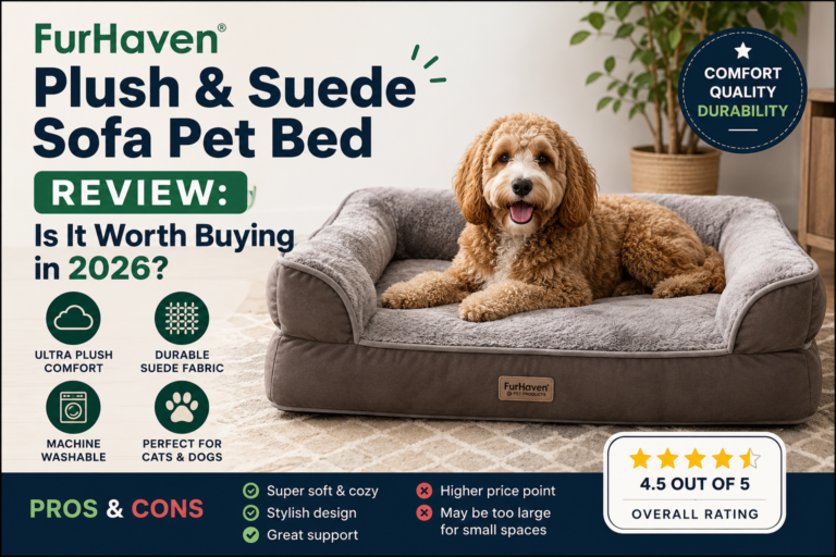 FurHaven Plush & Suede Sofa Pet Bed Review: Is It Worth Buying in 2026