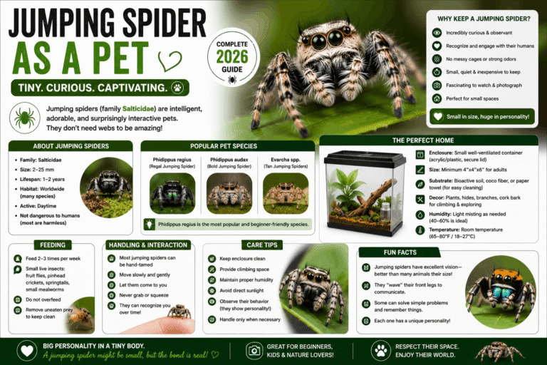 Jumping Spider as a Pet: Complete Care Guide for Beginners (2026)