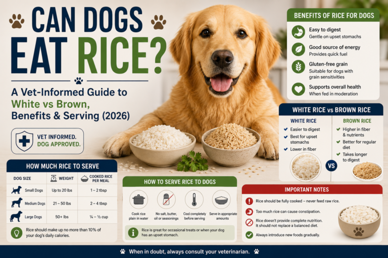 Can Dogs Eat Rice? A Vet-Informed Guide to White vs Brown, Benefits & Serving (2026)