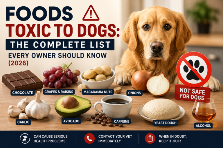 Foods Toxic to Dogs: The Complete List Every Owner Should Know (2026)