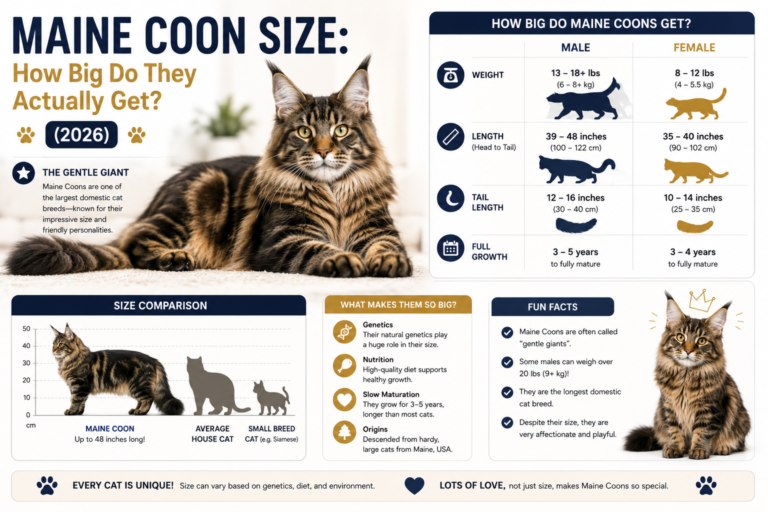 Maine Coon Size: How Big Do They Actually Get? (2026)