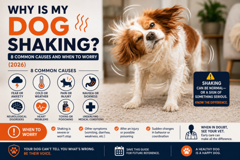 Why Is My Dog Shaking? 8 Common Causes and When to Worry (2026)