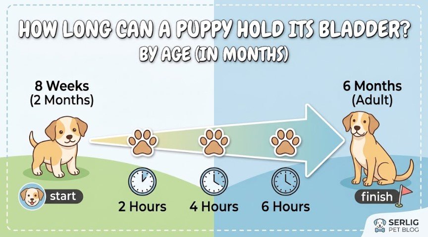 how long can a puppy hold its bladder